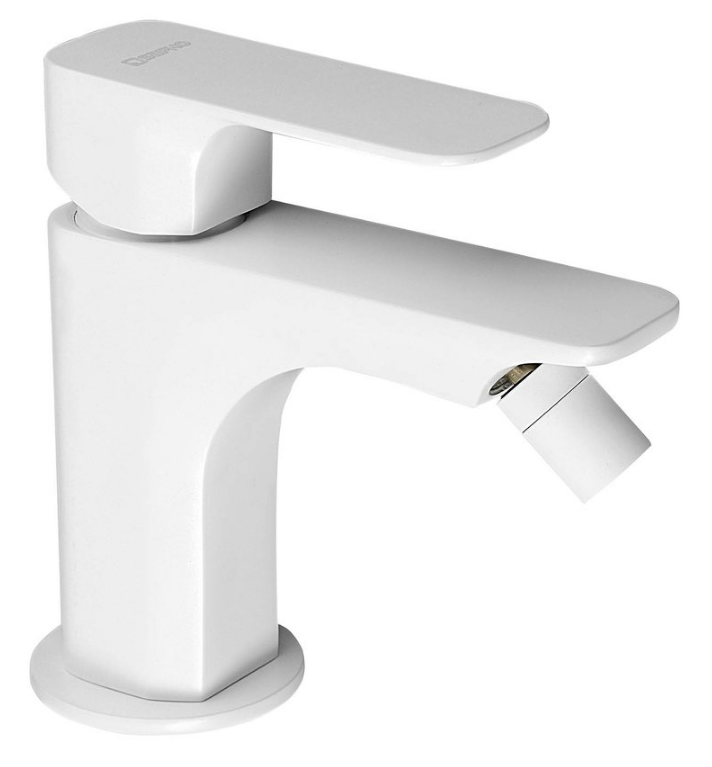 Sapho Spy opbouw bidet mengkraan mat wit zonder pop-up waste