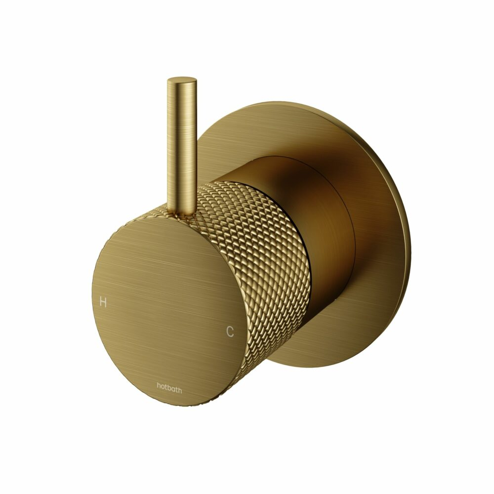 Hotbath Cobber X CX031EXT afbouwdeel voor douche mengkraan geborsteld messing PVD