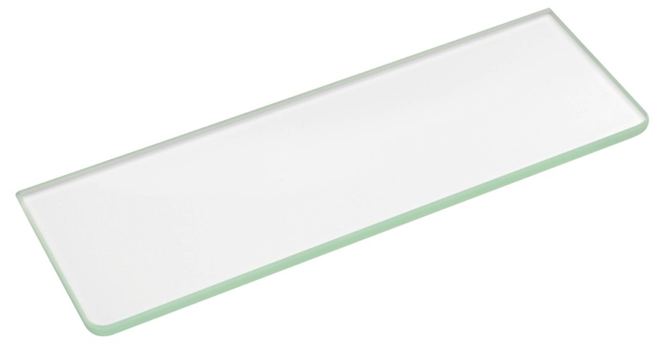 Sapho circle glazen planchet 50x10 cm transparant zonder ophangbeugel