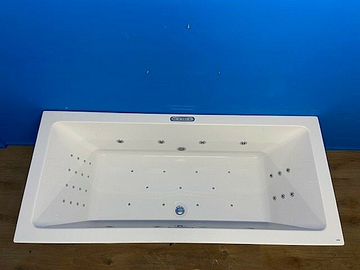 Riho Rethink Cubic bubbelbad Luxor systeem 180x80 wit
