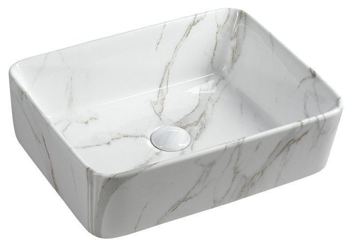 Sapho Dalma keramische waskom 48x38 carrara