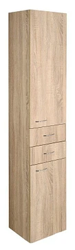 Aqualine Zoja/Keramia Fresh kolomkast 35x184cm oak platin