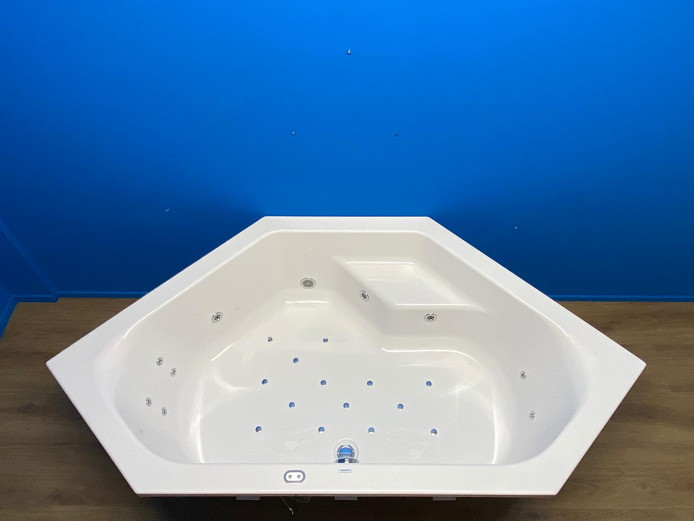 Sanindusa Rimini bubbelbad met elektrisch WP3 systeem 145x145 wit