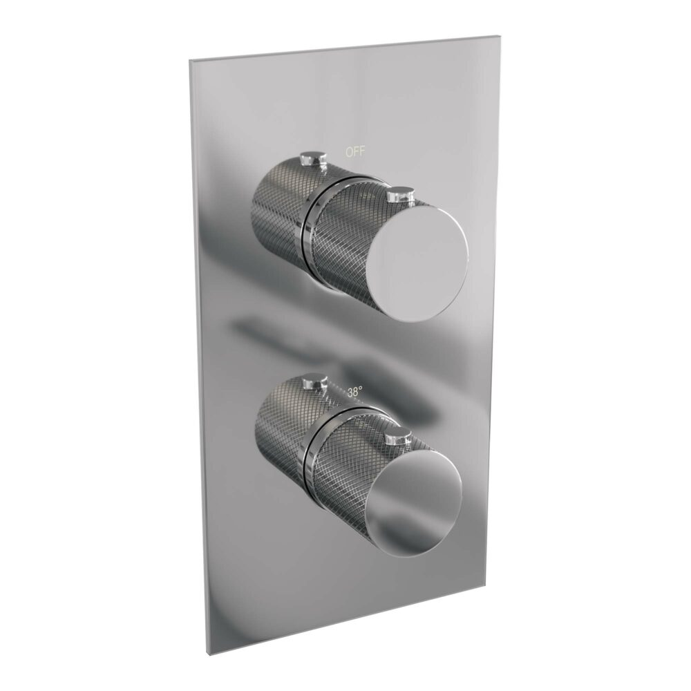 Brauer Chrome Carving inbouw thermostaat 3-weg chroom