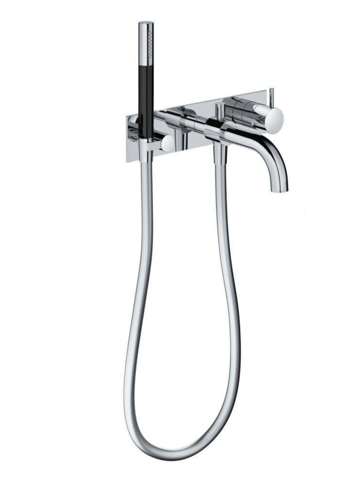 Hotbath Cobber CB026 inbouw badmengkraan met handdouche mat zwart