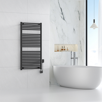 Wiesbaden Elara elektrische radiator Smart WiFi 118,5 x 60 cm mat zwart