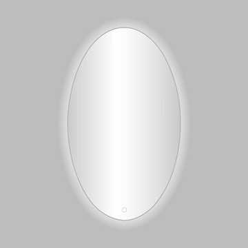 Best Design Divo ovale spiegel inclusief LED verlichting rondom 60x80cm