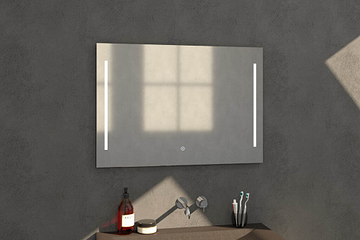 sanituba-deline-spiegel-100&#215;70-met-led-verlichting-en-klok-aluminium-geborsteld-3865s-1