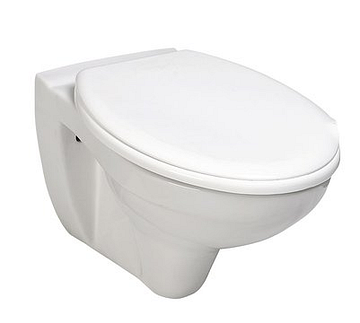 Aqualine Taurus hangend toilet 36x54,5cm wit