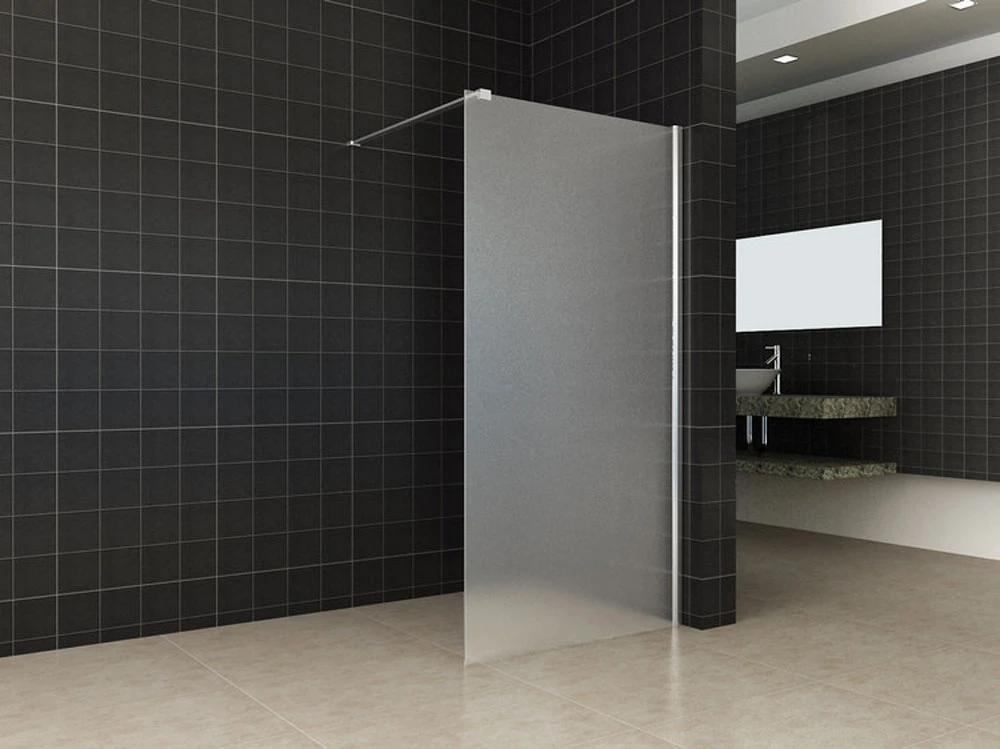 Wiesbaden Comfort inloopdouche 1200 x 2000 x 10 mm nano melkglas/chroom