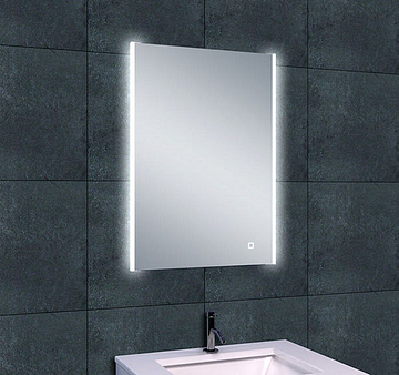 Wiesbaden Duo spiegel rechthoek met LED, dimbaar en spiegelverwarming 52 x 70 cm