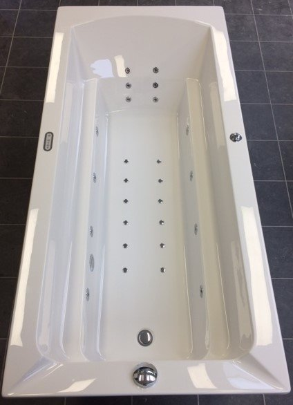 Xenz Bodysize bubbelbad met Koller Excellent systeem en verlichting 190x90 wit