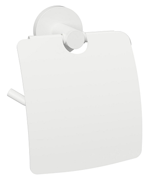 Sapho X-Round toiletrohouder met klep mat wit
