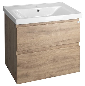 Aqualine Altair wastafelonderkast 67 eiken emporio