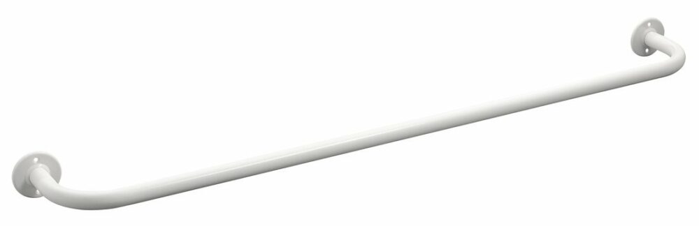 Aqualine White Line handdoekhouder 80 cm metal/wit