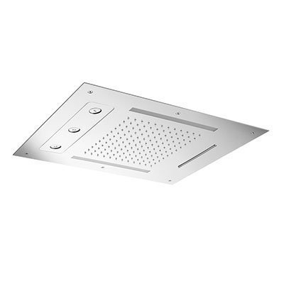 Hotbath Mate M190 inbouw hoofddouche met LED rechthoekig 48x63 cm chroom