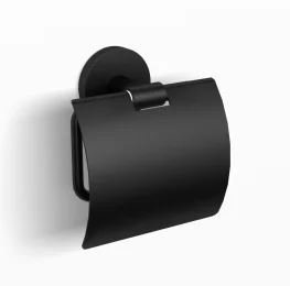 Novara R-Line enkele toiletrolhouder mat zwart