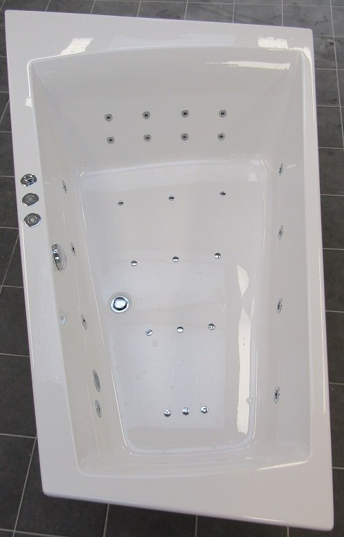 Xenz Palau hoek-bubbelbad links Koller WP3 systeem 180x130 wit