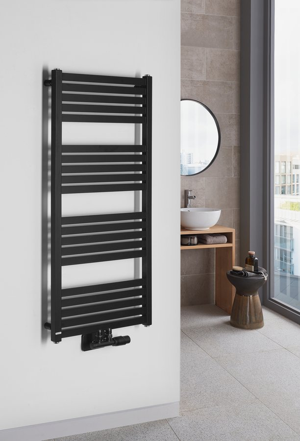 Bruckner Grunt verwarmingsradiator 50x105 cm mat zwart