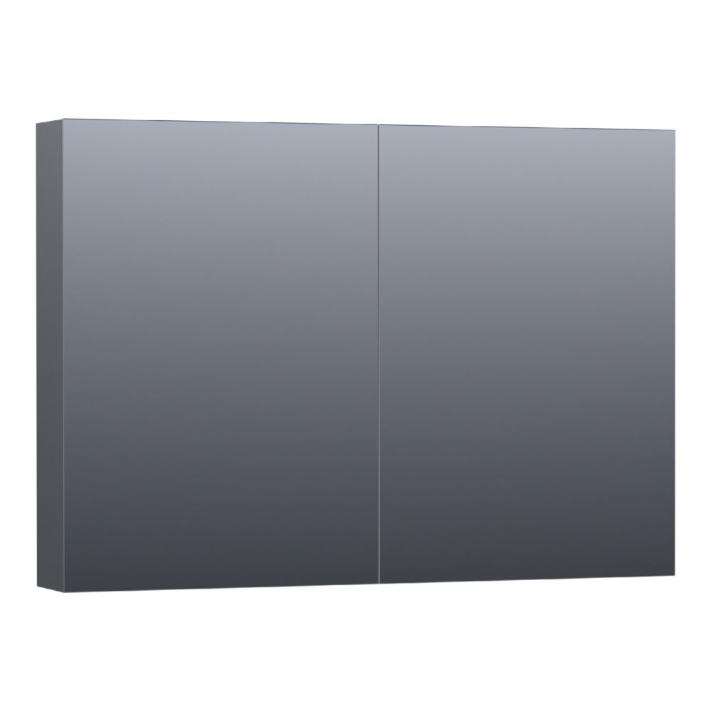 Topa Plain spiegelkast 100 hoogglans grijs