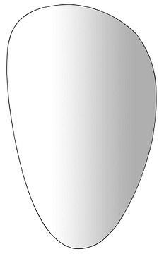 Sapho Sten LED licht spiegel ovaal 80&#215;55