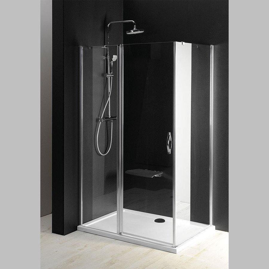 Gelco One rechthoek douchecabine 90x75 cm chroom