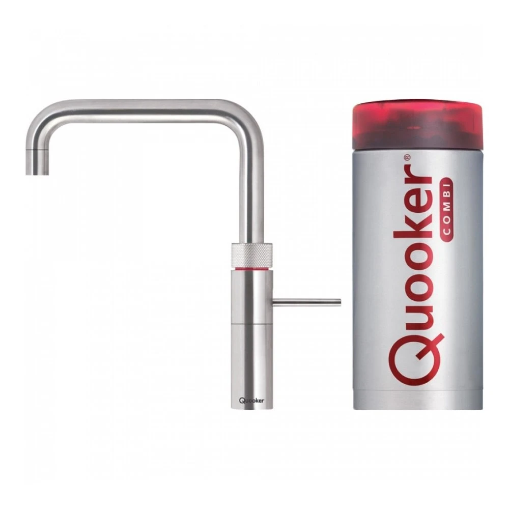 Quooker Fusion Square kokend waterkraan met COMBI boiler chroom