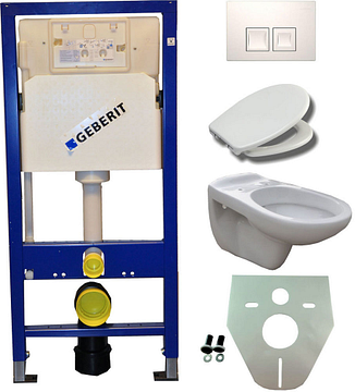 Geberit UP 100 +Neptunus WC+ Ultimo zitt.+ Delta 35 wit