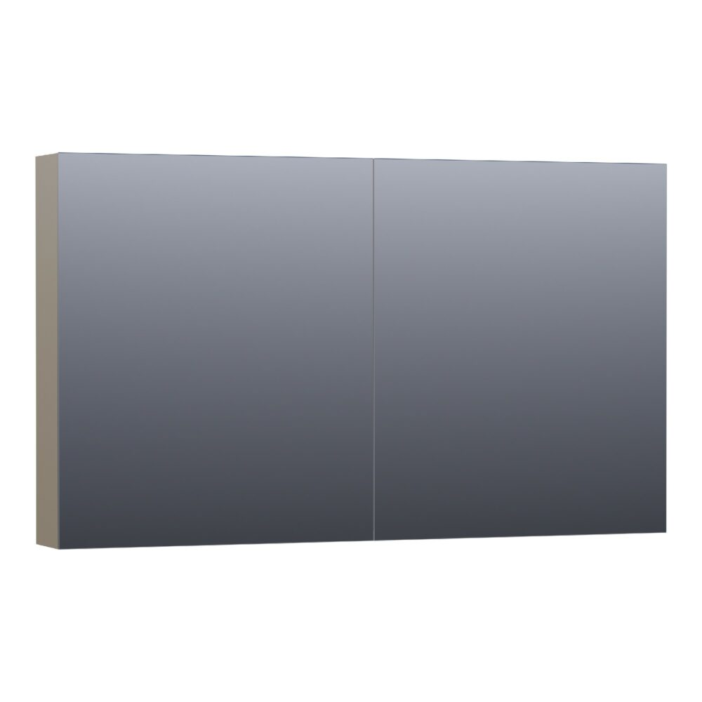 Topa Plain spiegelkast 120 hoogglans taupe
