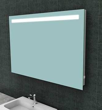 Wiesbaden Tigris spiegel rechthoek met LED en stopcontact 120 x 80 cm